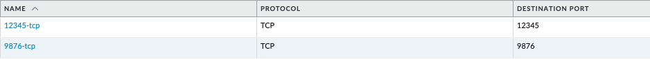 image of PAN-OS GUI with service objects